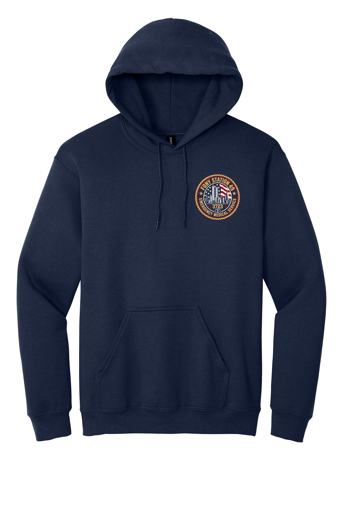 9-11 25th Anniversary FDNY EMS Station 49 Hoodie