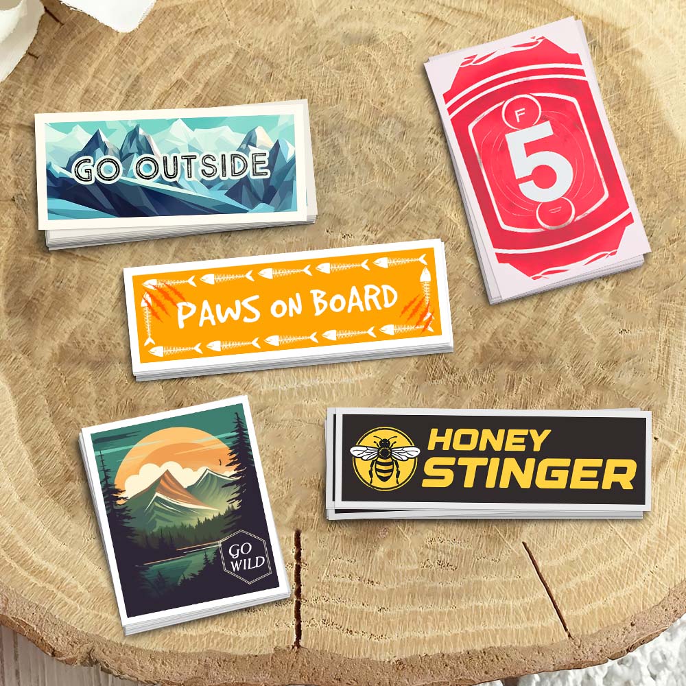 Rectangle Glossy Stickers