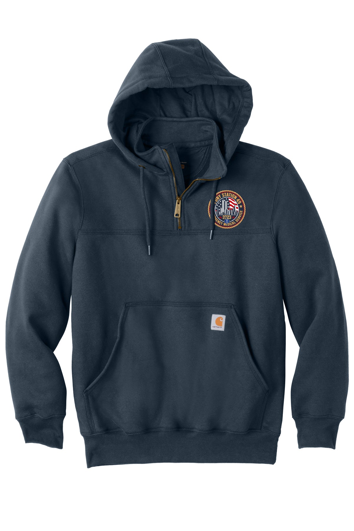 9-11 25th Anniversary FDNY EMS Station 49 Carhartt 1/4 Zip