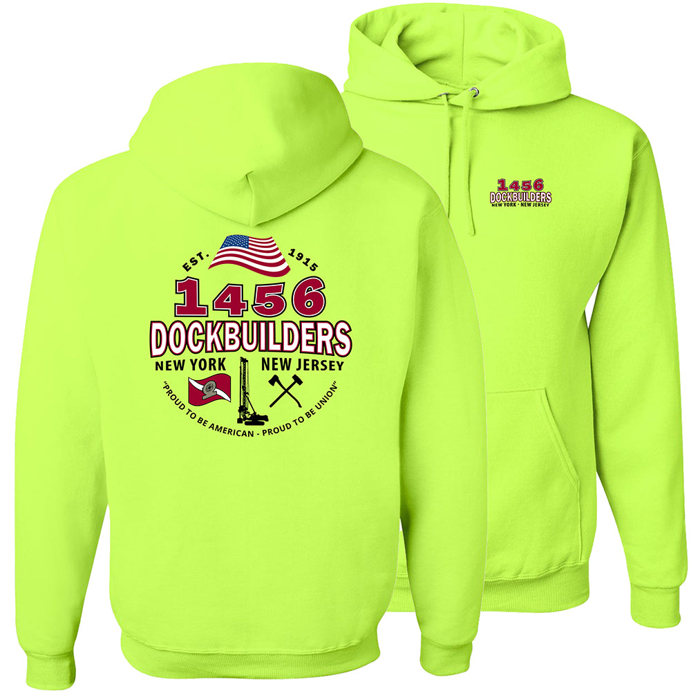 Dock Builders 1456 OG Hoodie - DOCKBUILDERS OG HOODIES SAFETY YELLOW