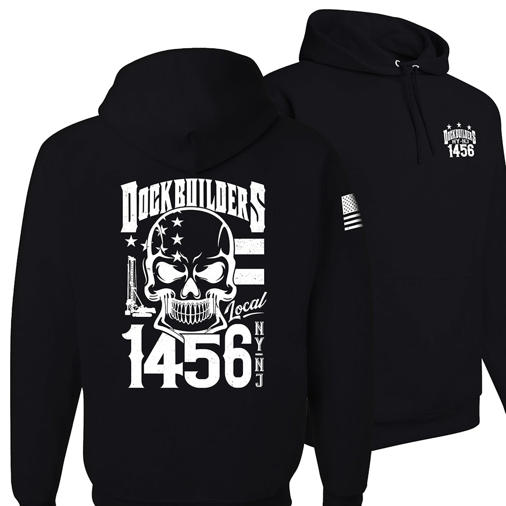 Dock Builders 1456 Skull Hoodie