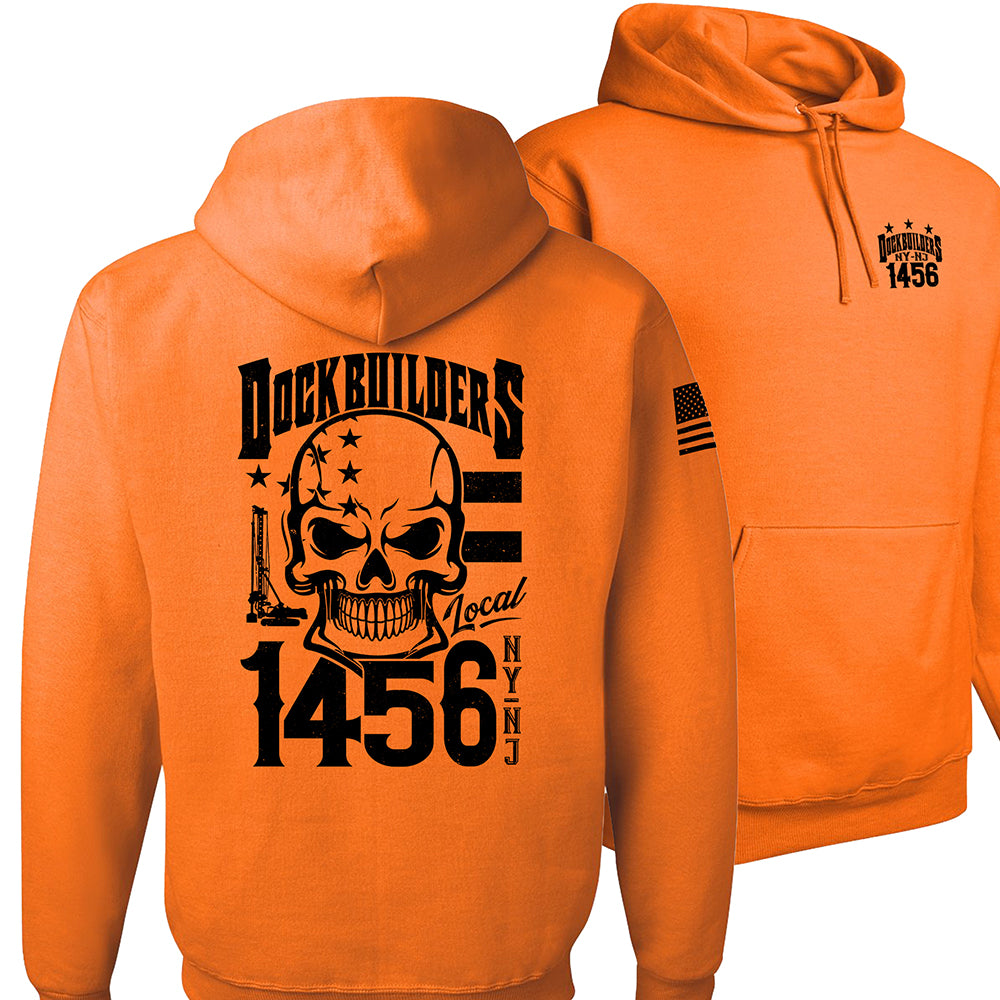 Dock Builders 1456 Skull Hoodie