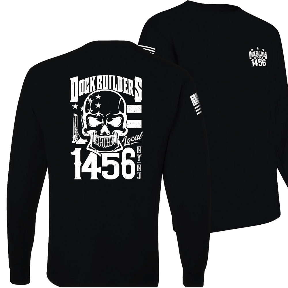 Dock Builders 1456 Skull Long Sleeve