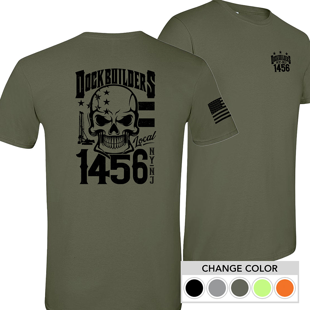 Dock Builders 1456 Skull T-Shirt