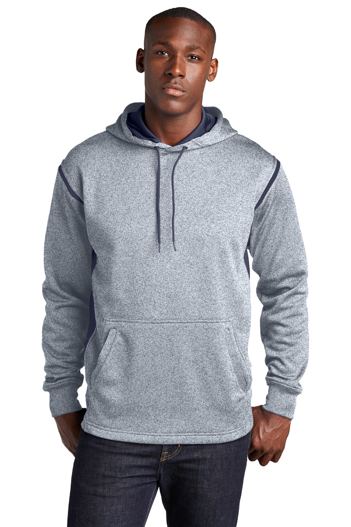 Grey Heather/ True Navy
