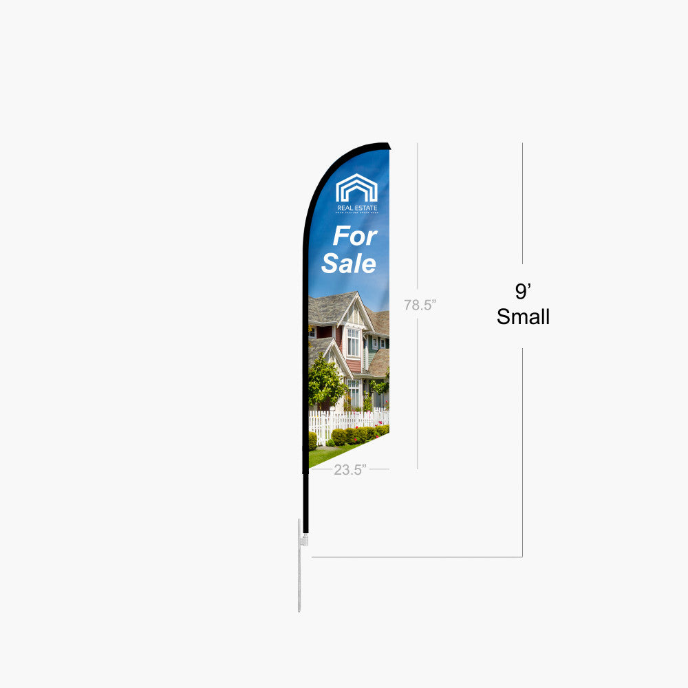 Feather Angled Flag with Ground Stake