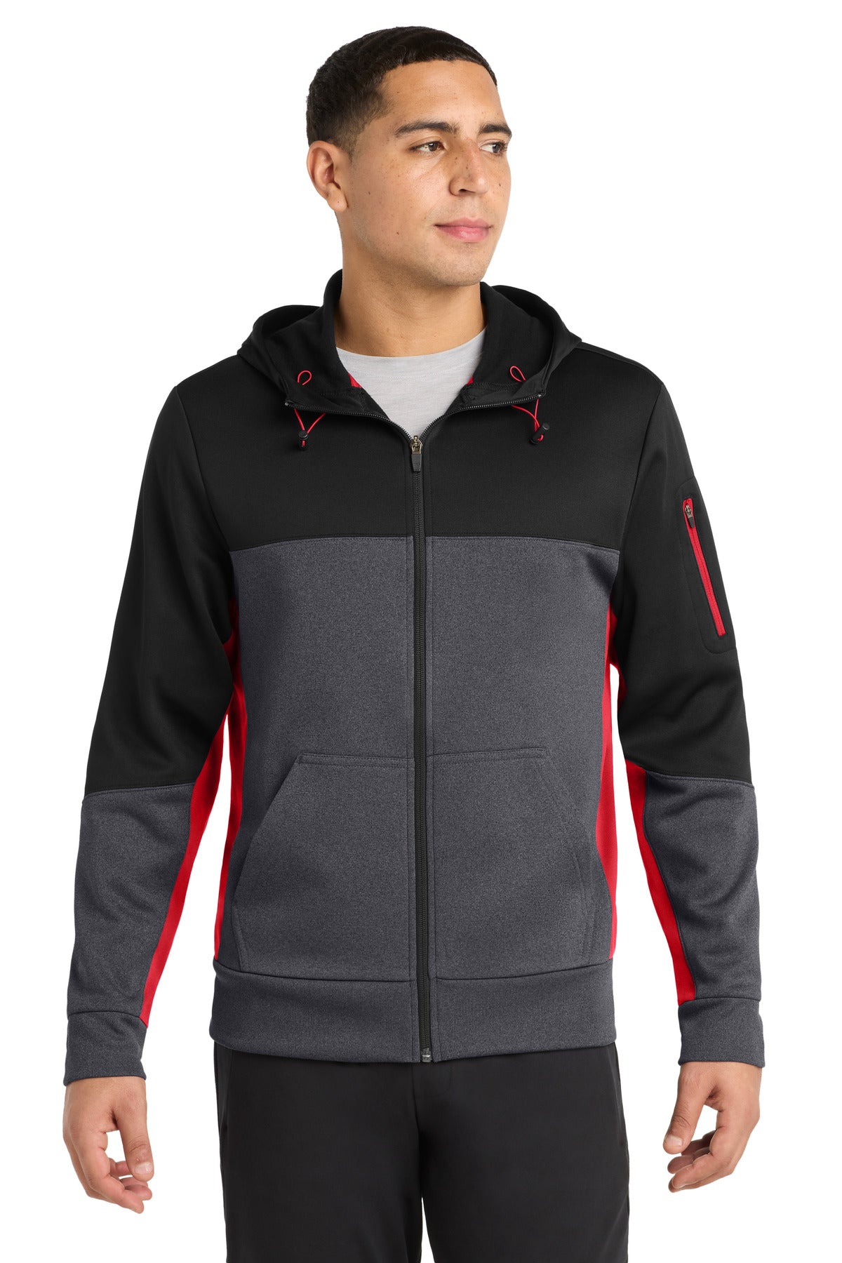 Black/ Graphite Heather/ True Red