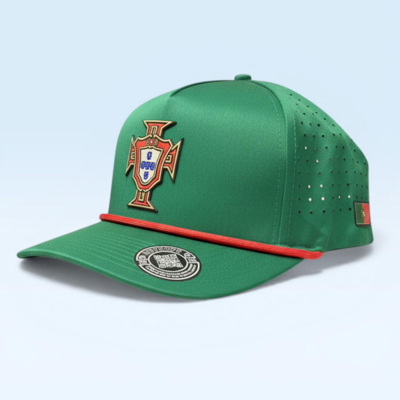 Portugal World Cup 2026 3D Logo + Flag Hat