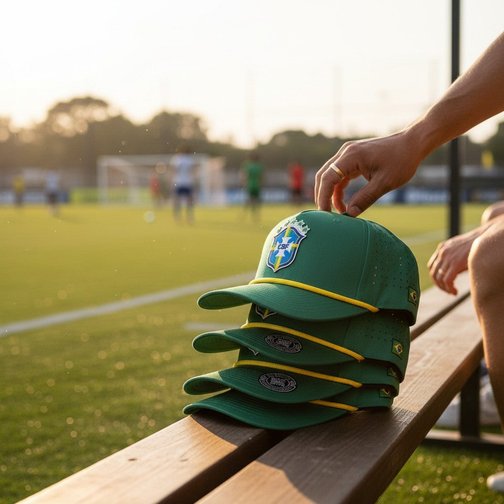 Brazil World Cup 2026 3D Logo + Flag Hat