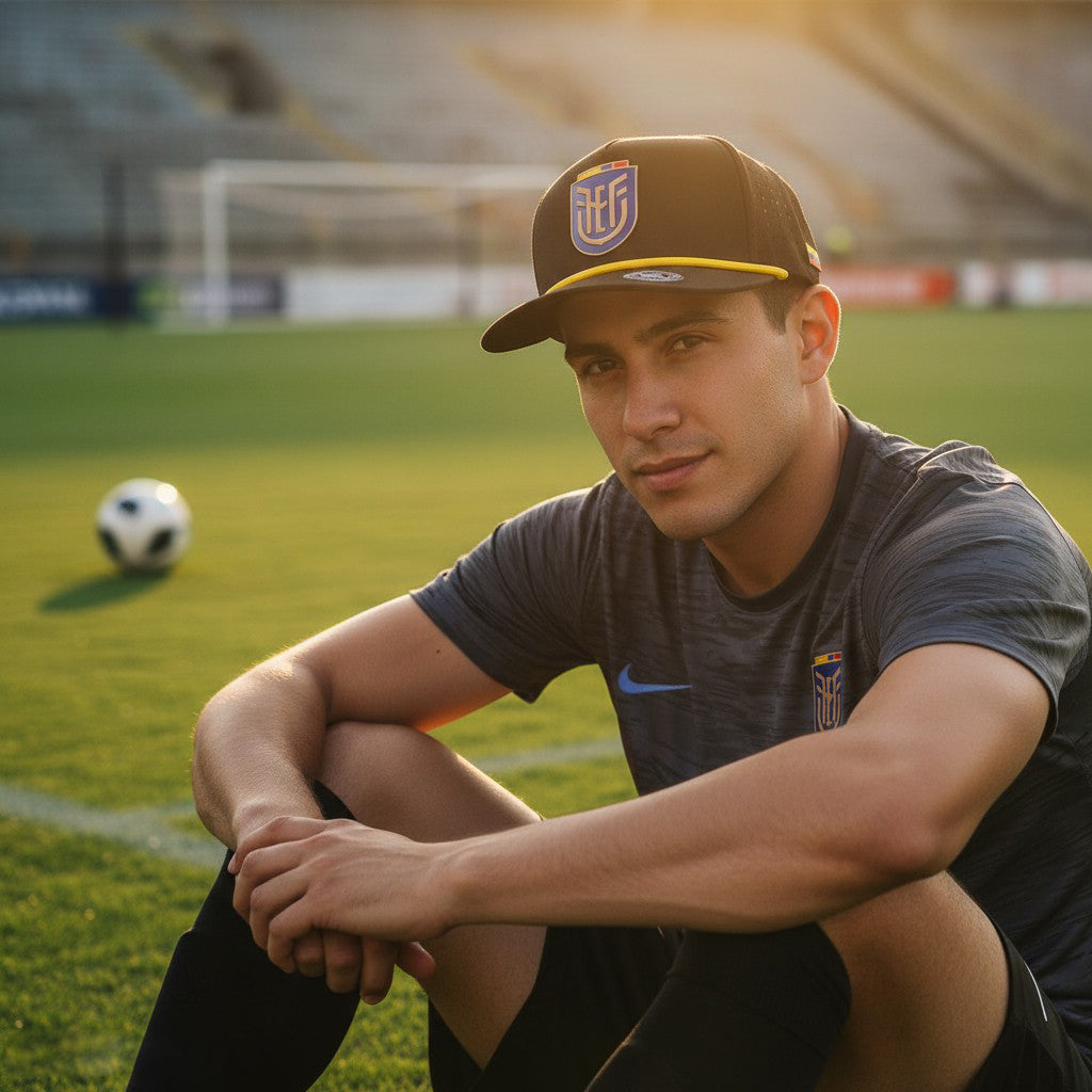 Ecuador World Cup 2026 3D Logo + Flag Hat