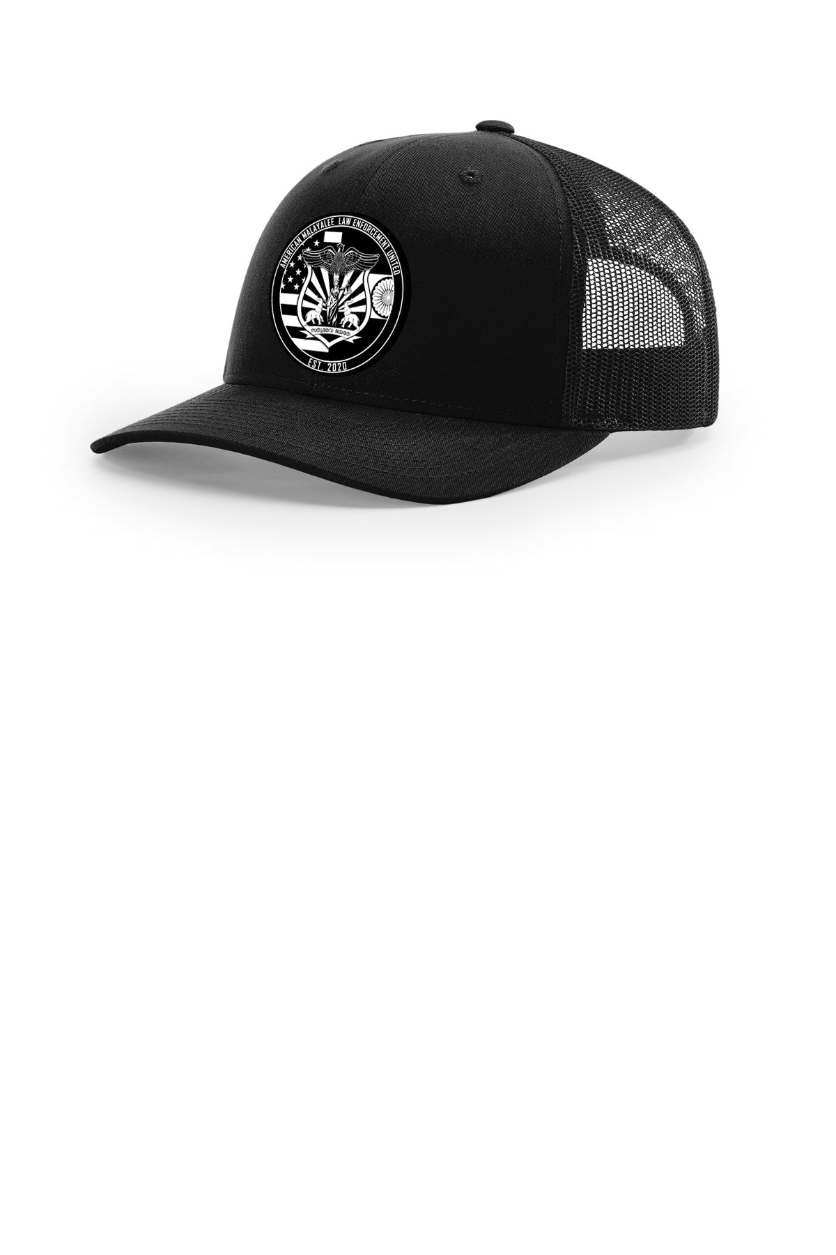 AMLEU Malayalee Richardson 112 black snapback hat angled view