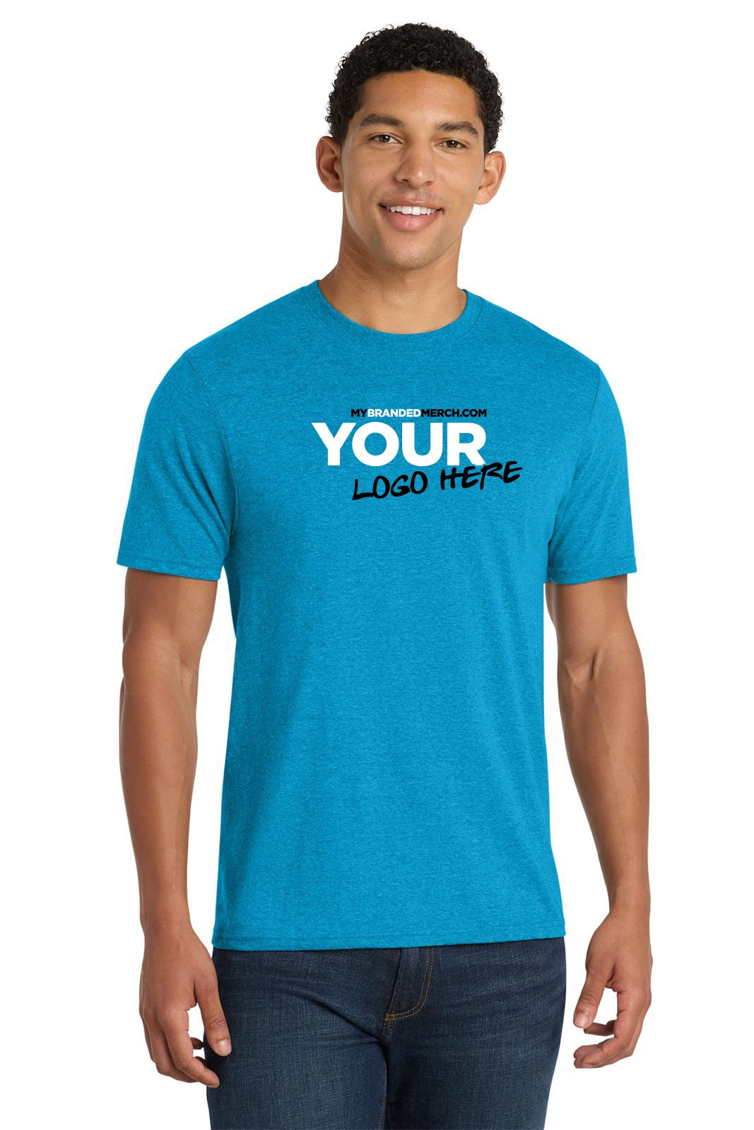 Business Starter Bundle custom logo PC455 T-shirt in Sapphire Heather