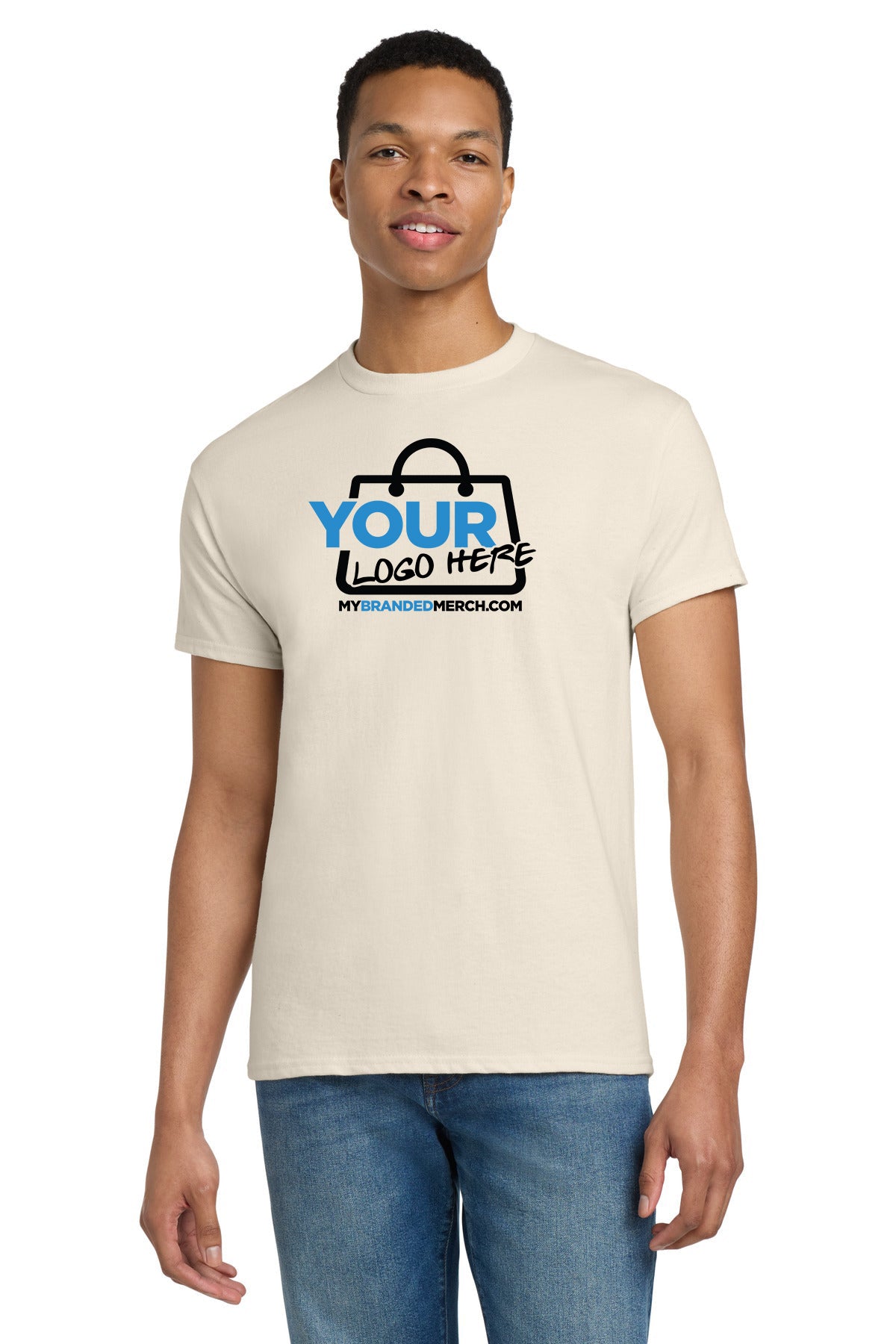 Custom logo Gildan - Ultra Cotton 100% US Cotton T-Shirt. 2000 decoration preview