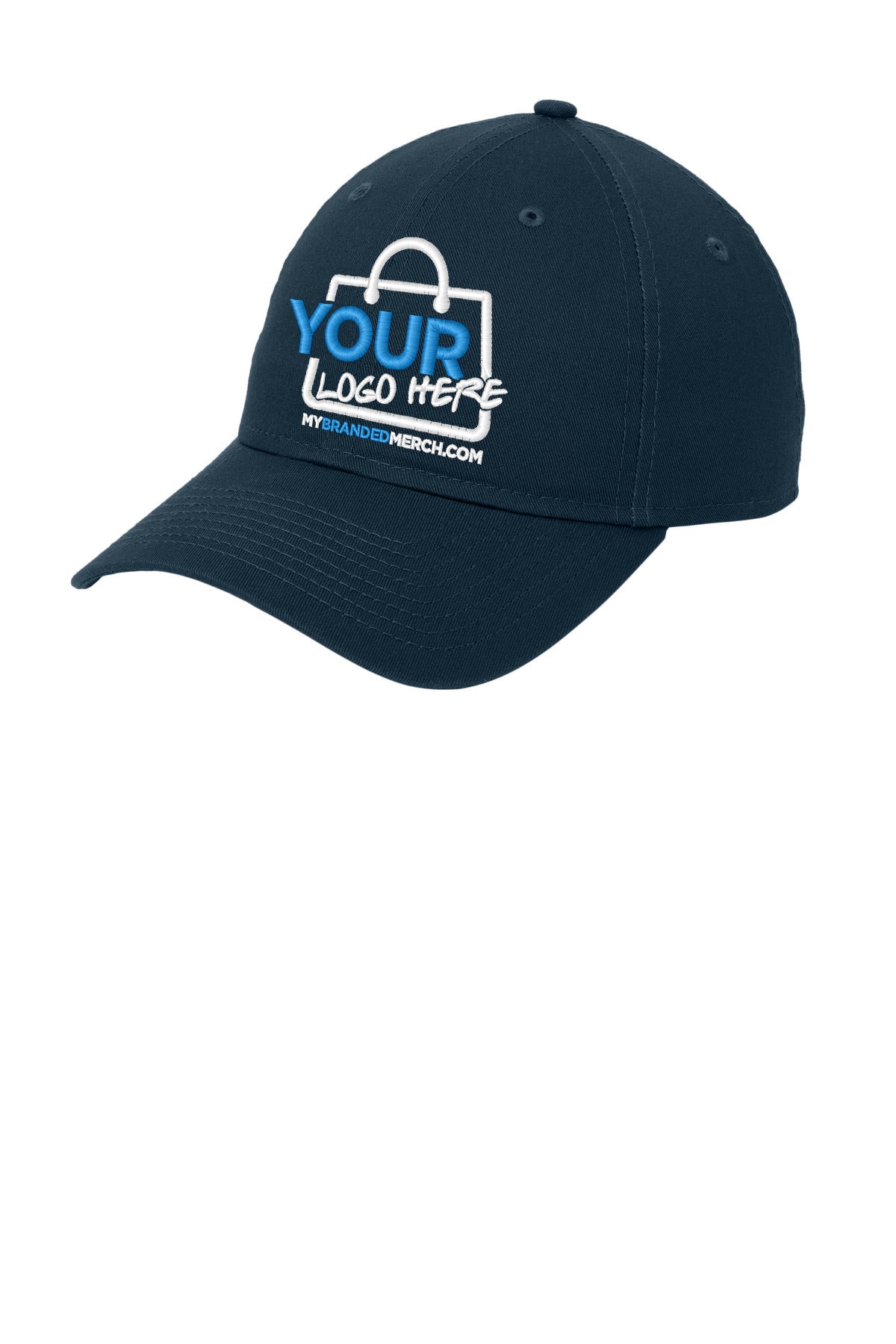 Custom logo New Era® - Adjustable Unstructured Cap. NE201 decoration preview