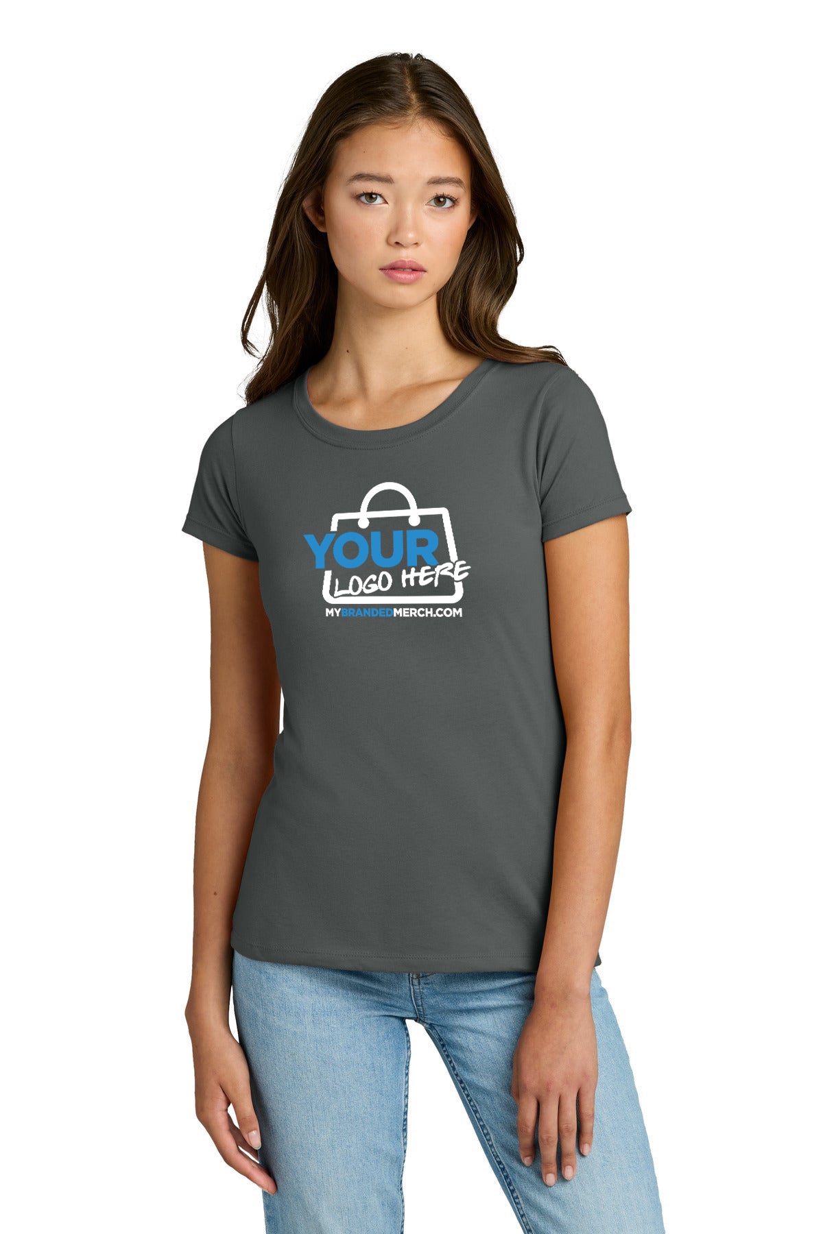 Custom logo Next Level Apparel® Women's Ideal Tee NL1510 decoration preview