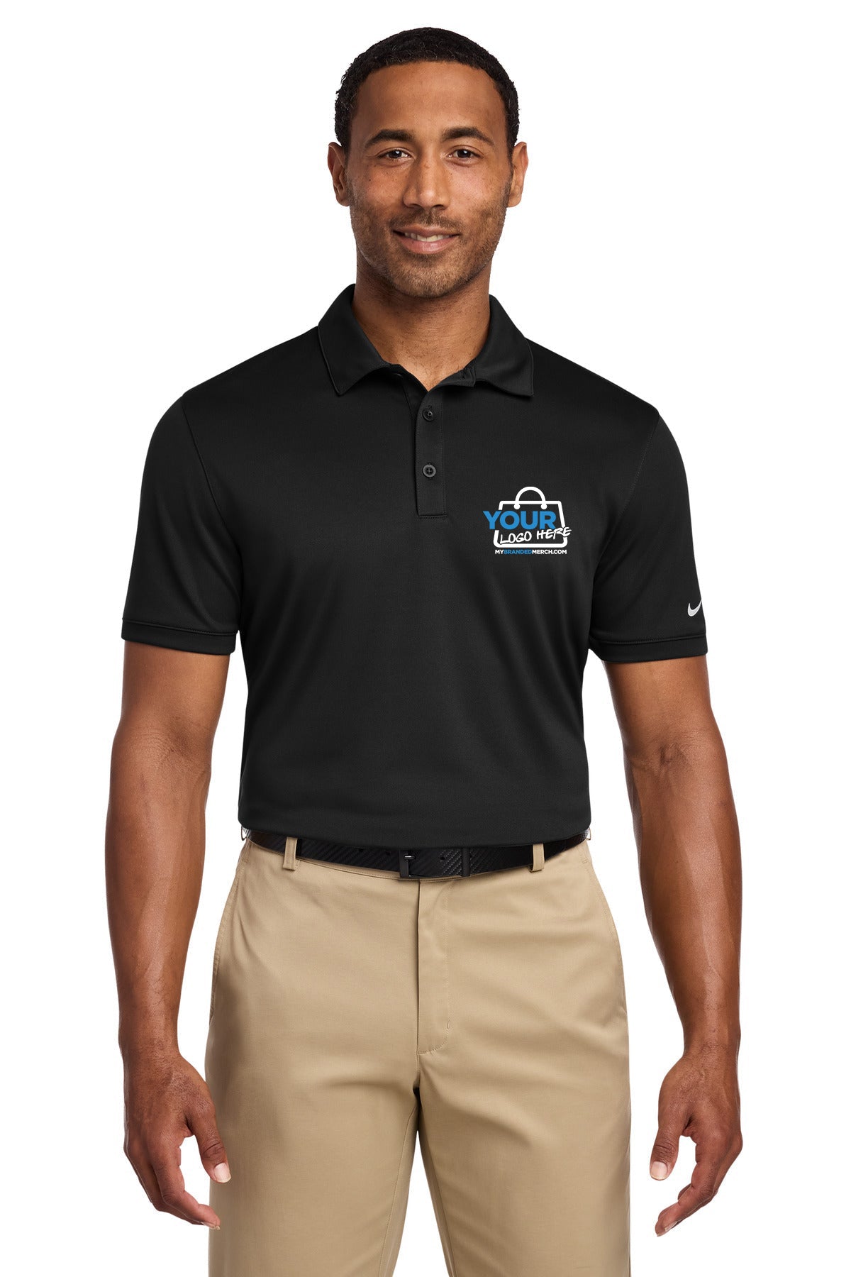 Custom logo Nike Dri-FIT Players Modern Fit Polo. 799802 decoration preview