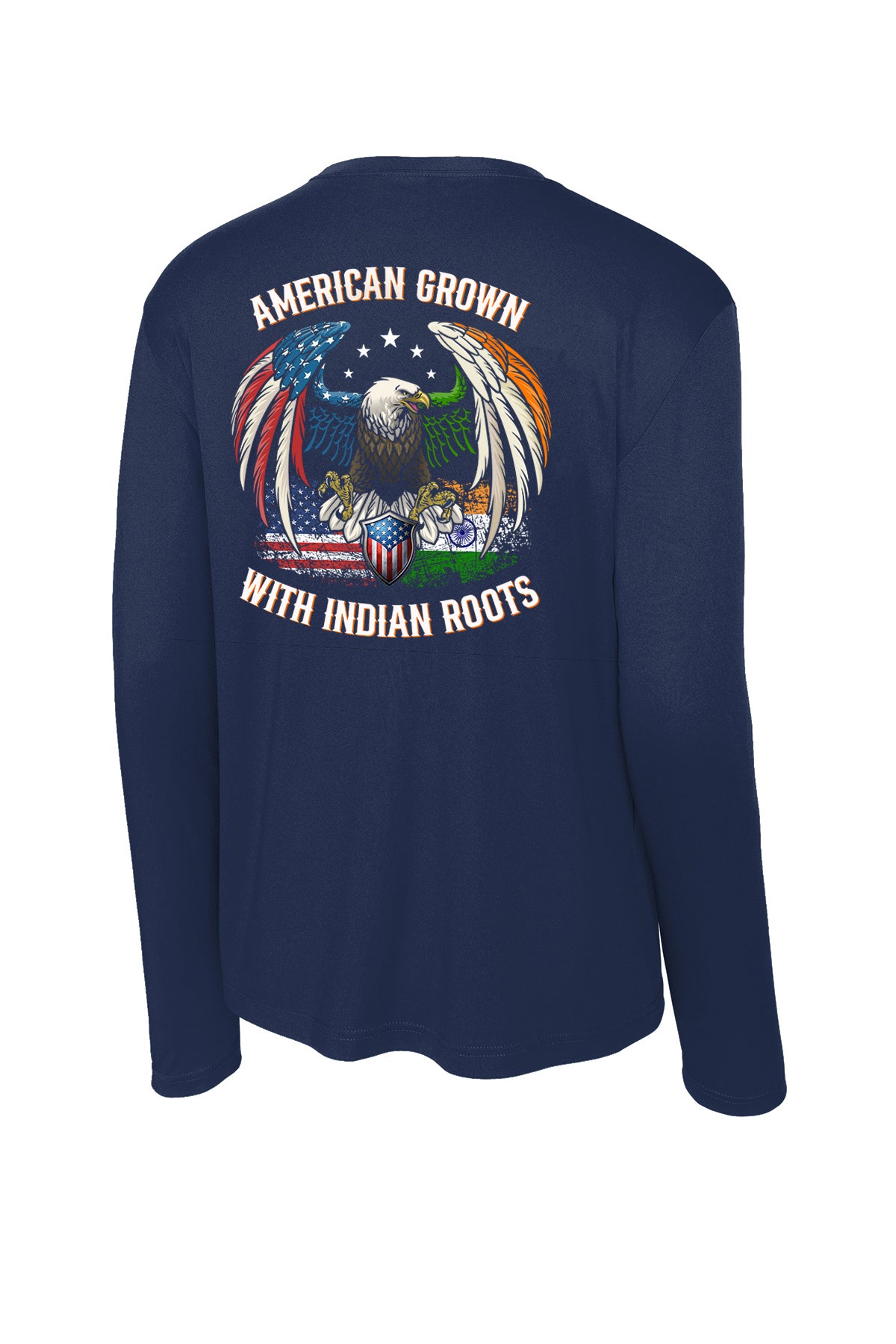 Indian Roots - Indian Officers Society Performance Long Sleeve ST350LS back design