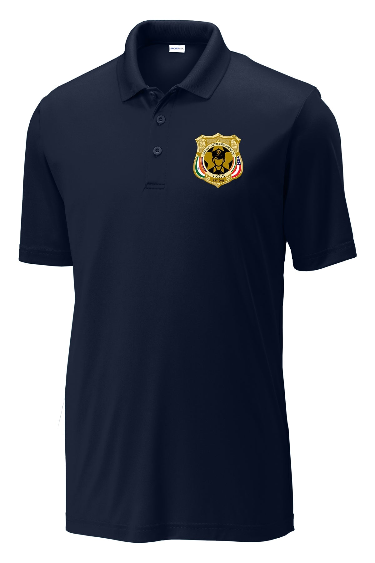 10 Years Indian Officers Society Performance Polo ST550 front IOS badge