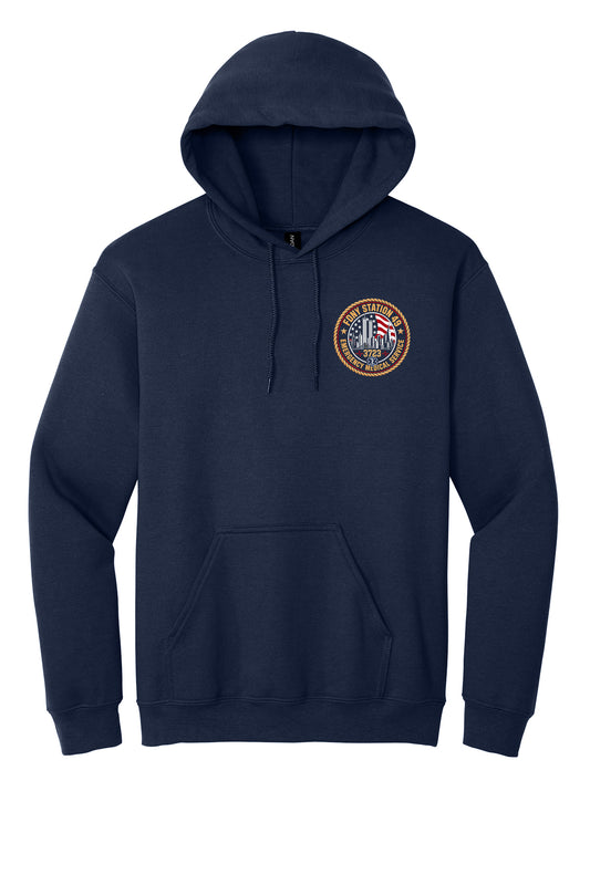 9-11 25th Anniversary FDNY EMS Station 49 Hoodie