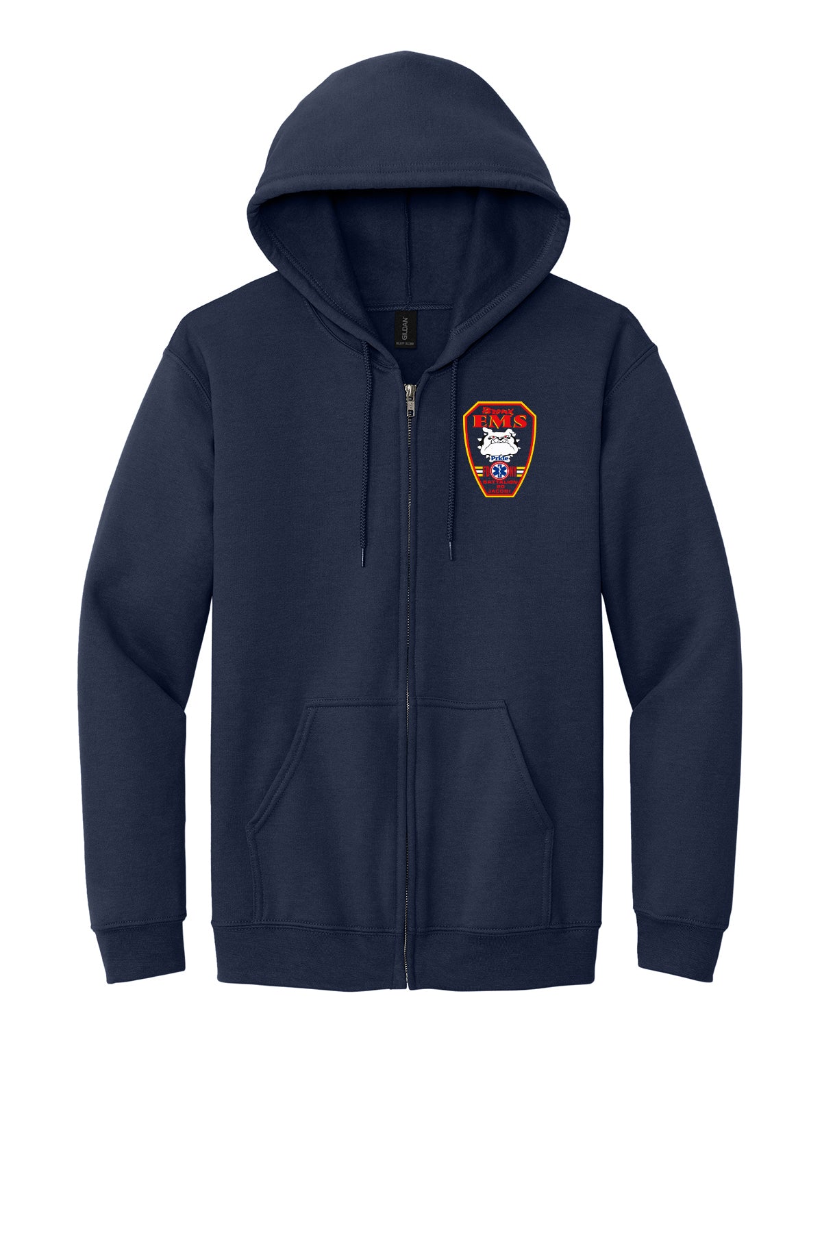 9-11 25th Anniversary FDNY EMS Station 20 Full Zip Hoodie