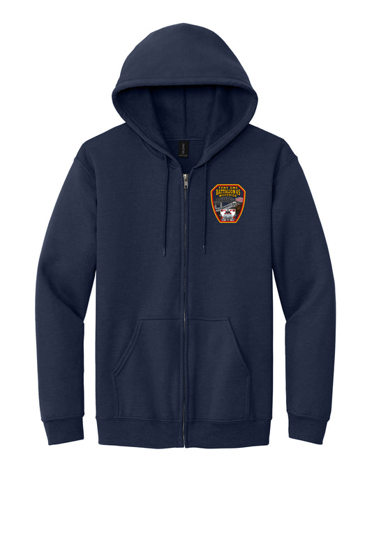 9-11 25th Anniversary FDNY EMS Station 45 Full Zip Hoodie