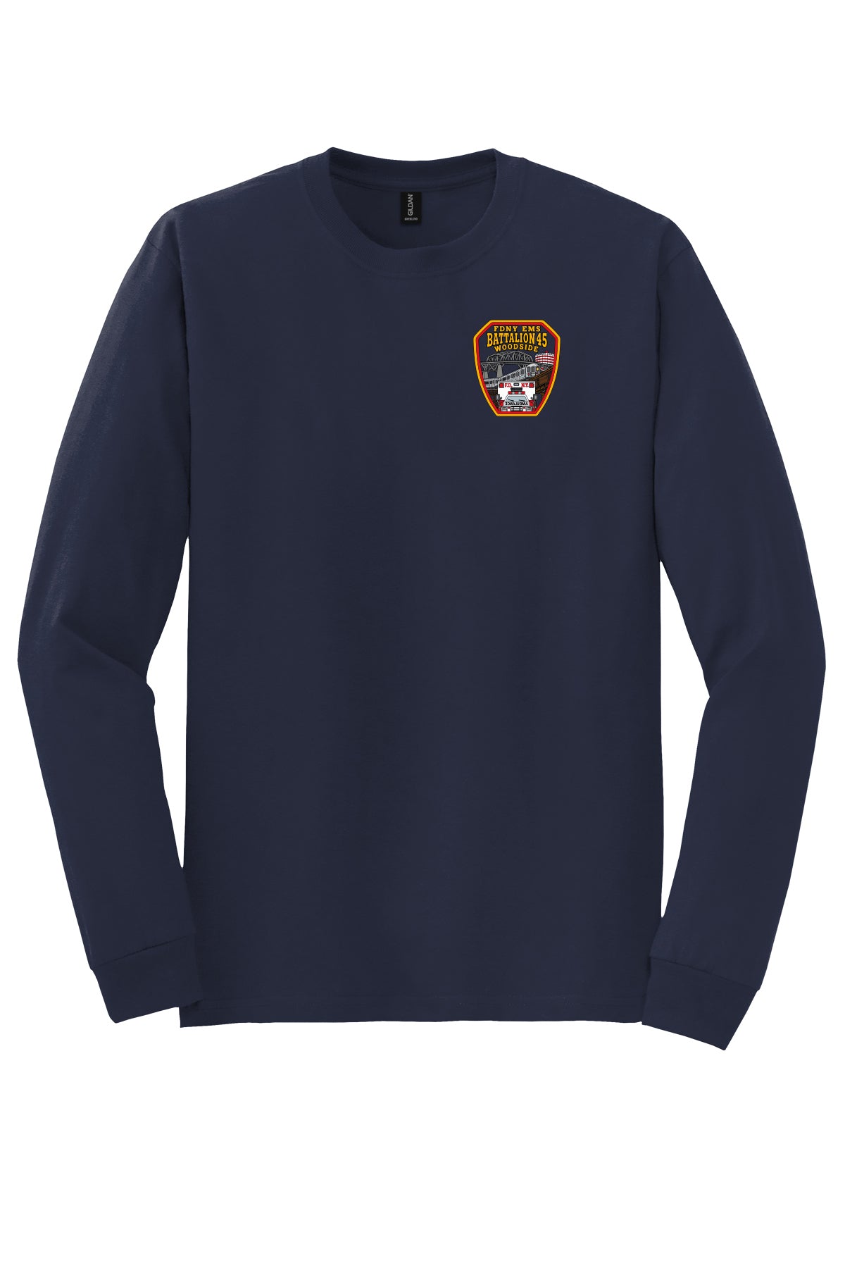 9-11 25th Anniversary FDNY EMS Station 45 Long Sleeve