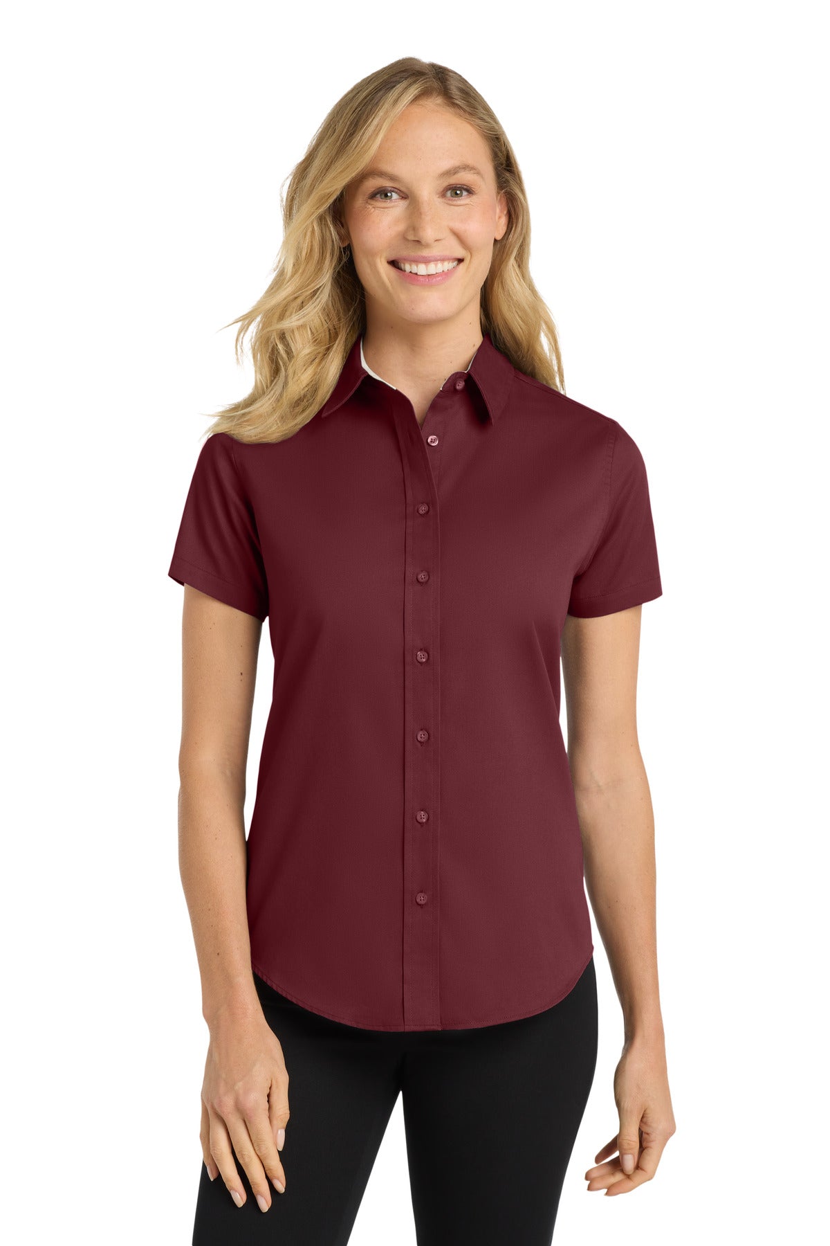 Burgundy/ Light Stone