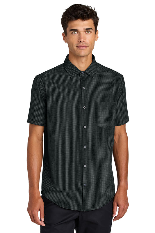 Deep Black Triangle Print