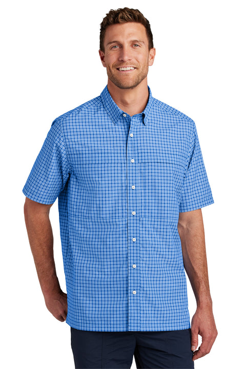True Royal/ White Mini Plaid