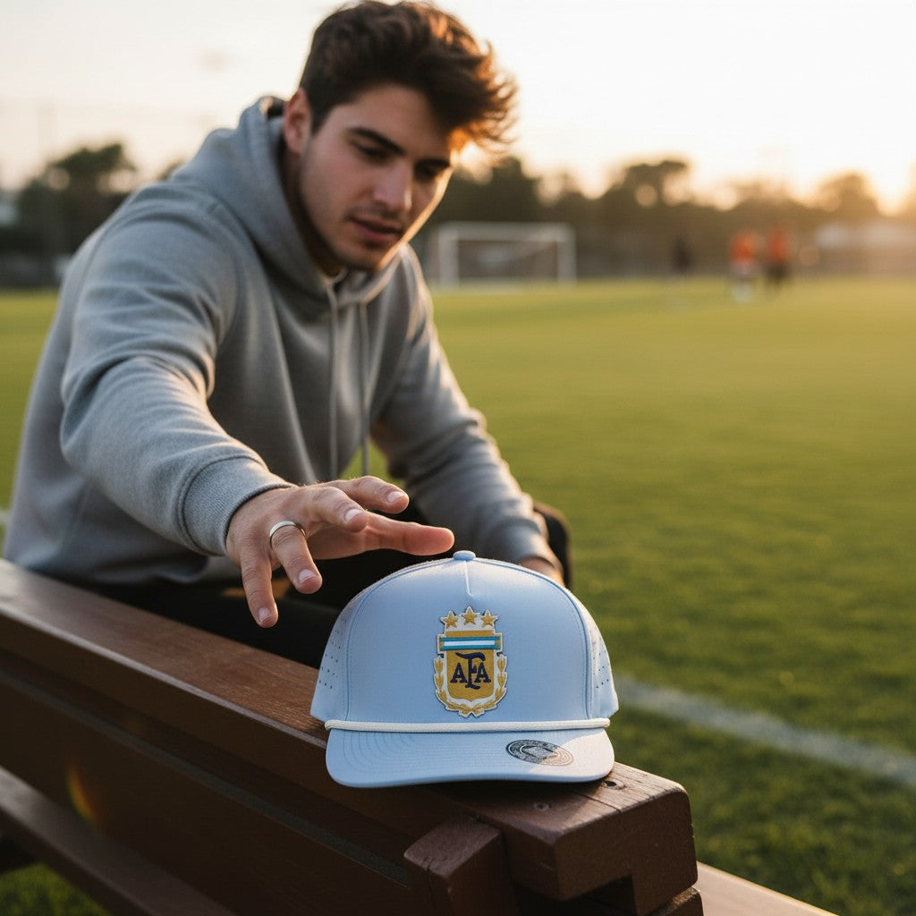 Argentina World Cup 2026 3D Logo + Flag Hat