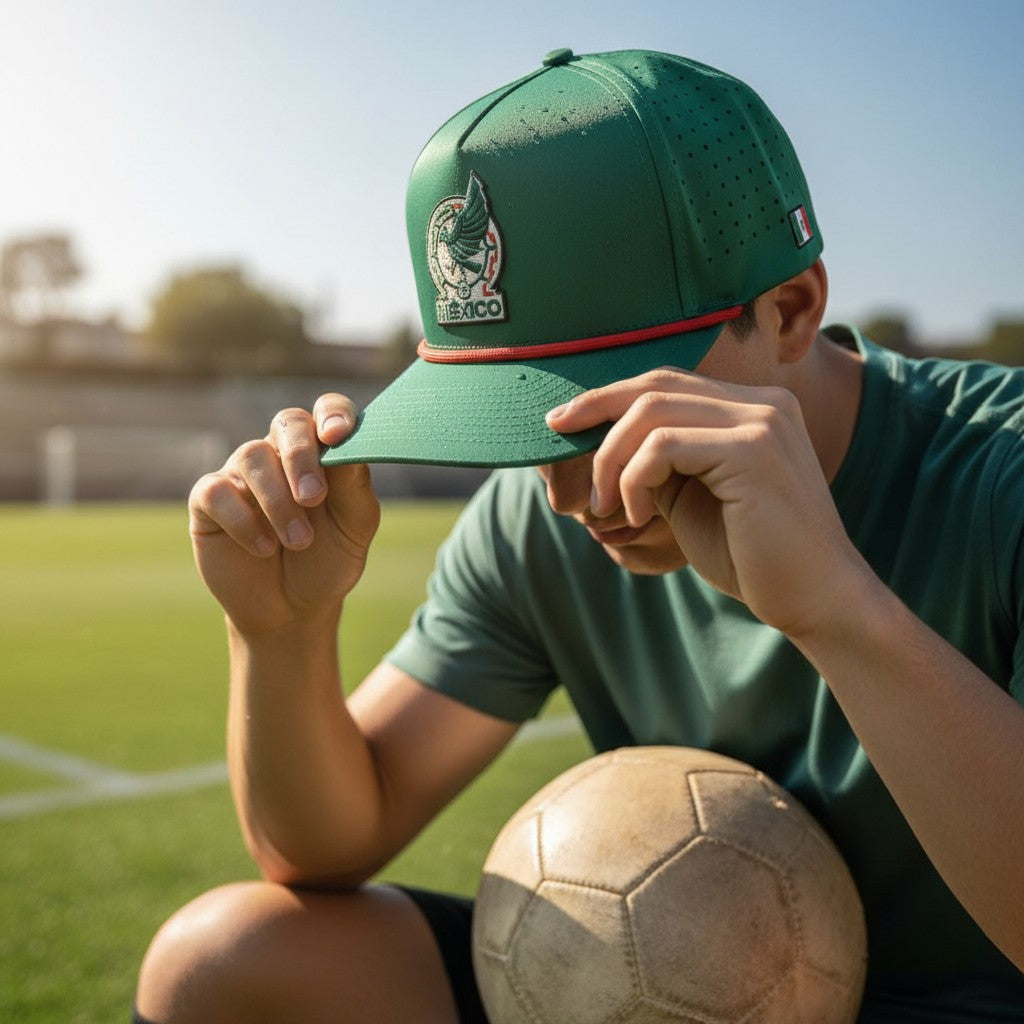 Mexico World Cup 2026 3D Logo + Flag Hat