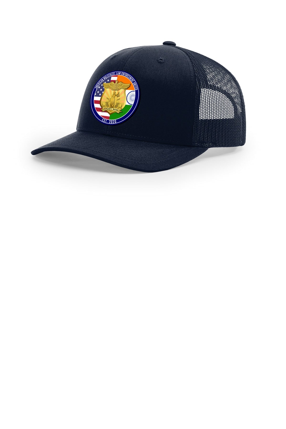 AMLEU Malayalee Richardson 112 navy snapback hat angled view