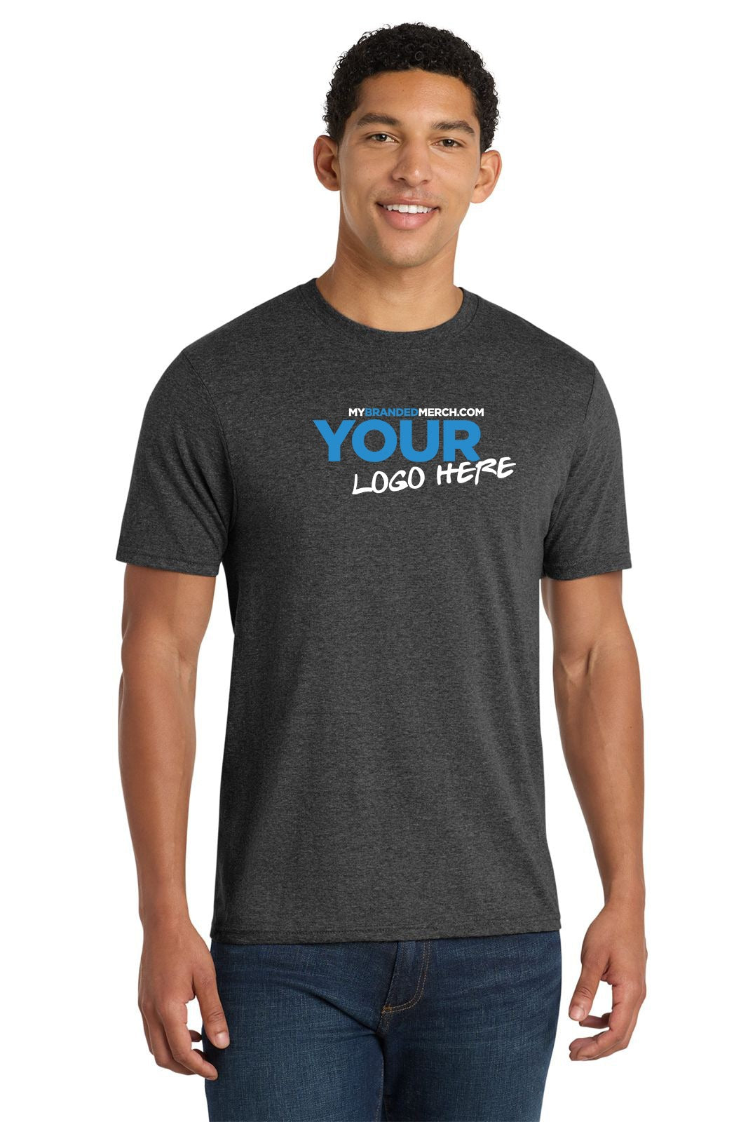 Business Starter Bundle custom logo PC455 T-shirt in Black Heather