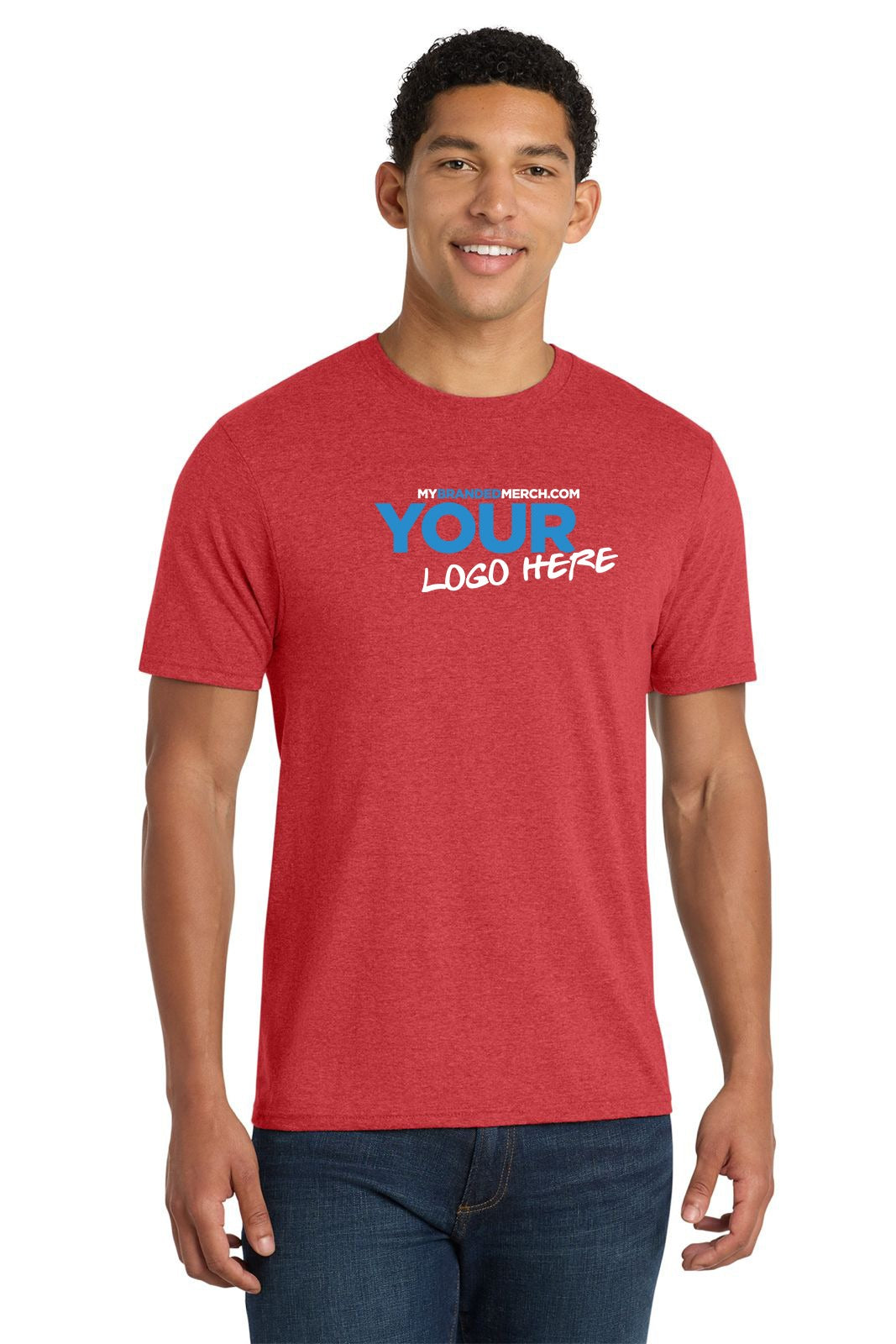 Business Starter Bundle custom logo PC455 T-shirt in Bright Red Heather