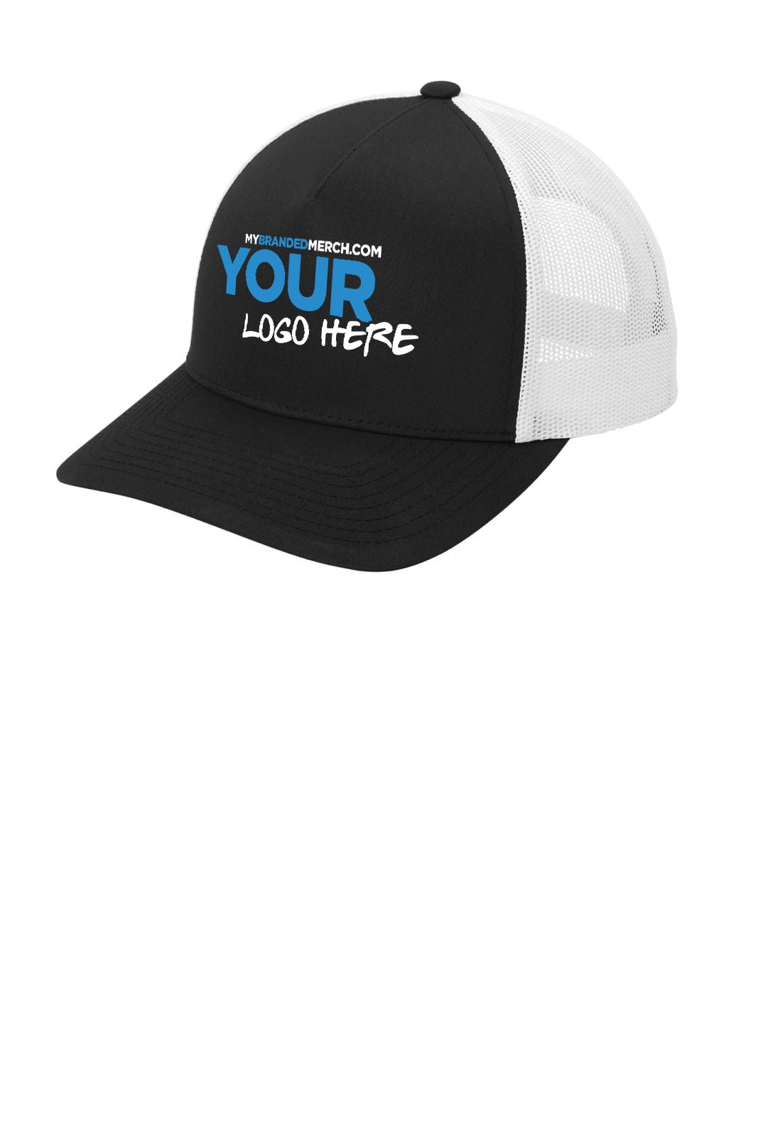 Business Starter Bundle custom logo STC54 trucker hat in Black White