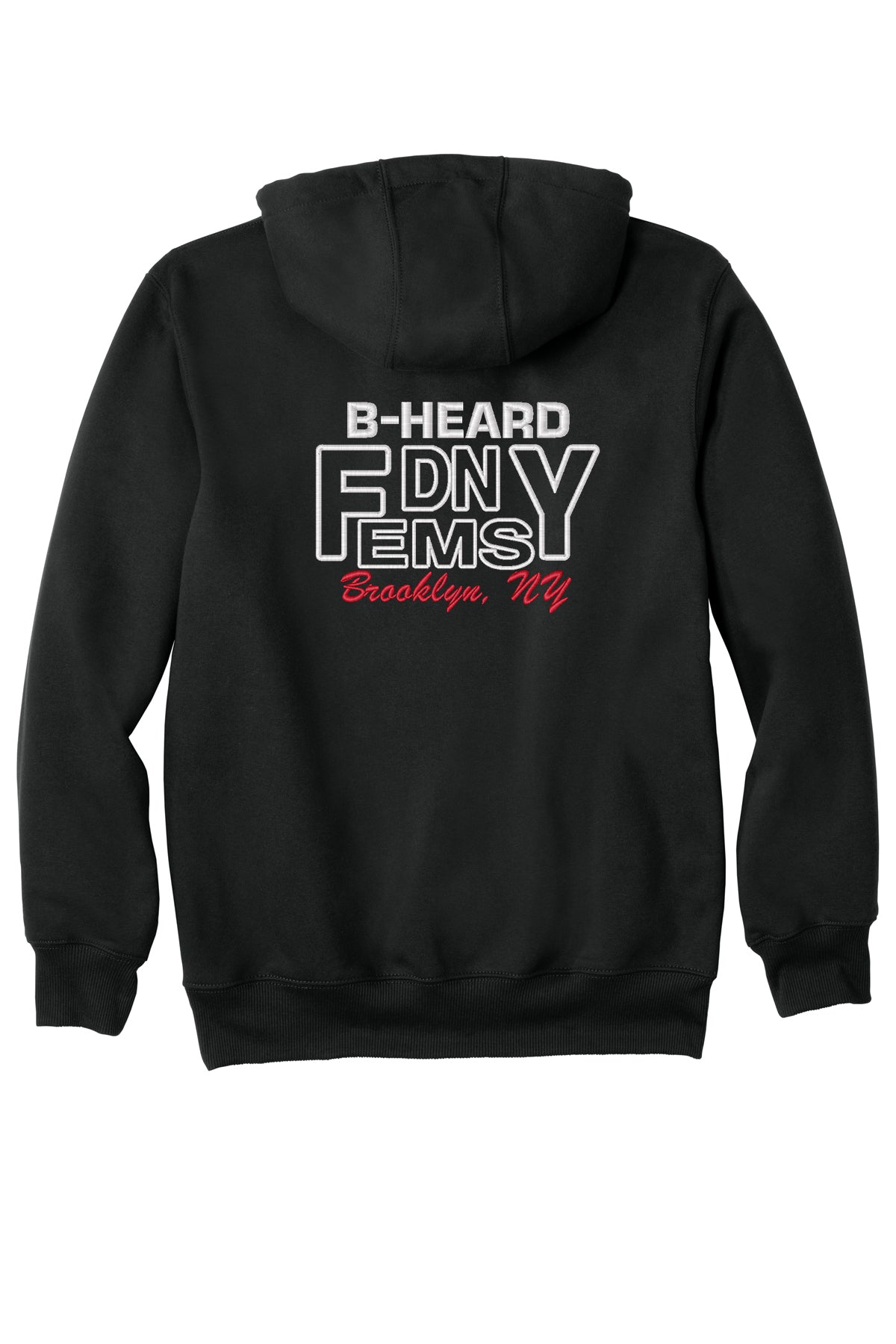 Station 90 B-HEARD embroidered Carhartt CT100615 pullover hoodie back