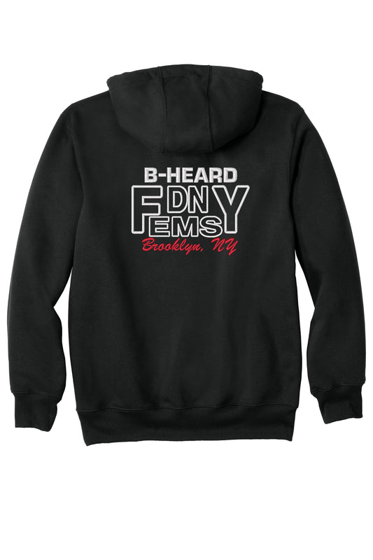 Station 90 B-HEARD embroidered Carhartt CT100615 pullover hoodie back