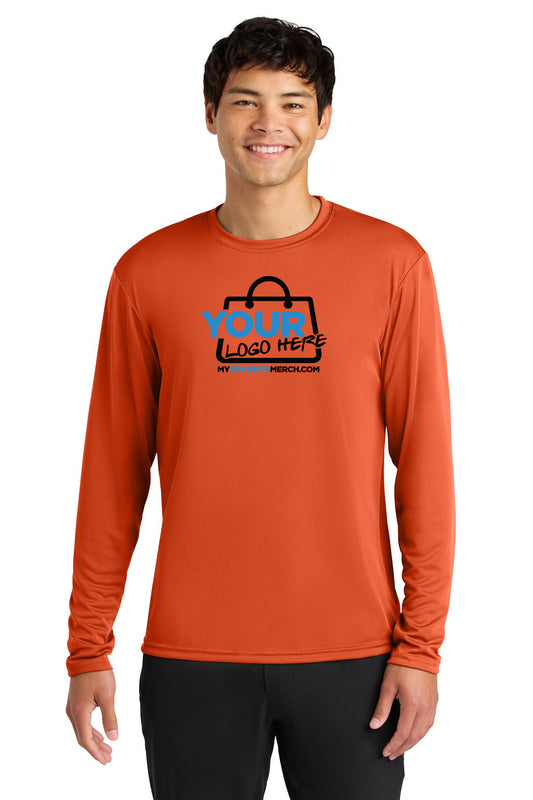 Custom logo A4 Cooling Performance Long Sleeve Tee A4N3165 decoration preview