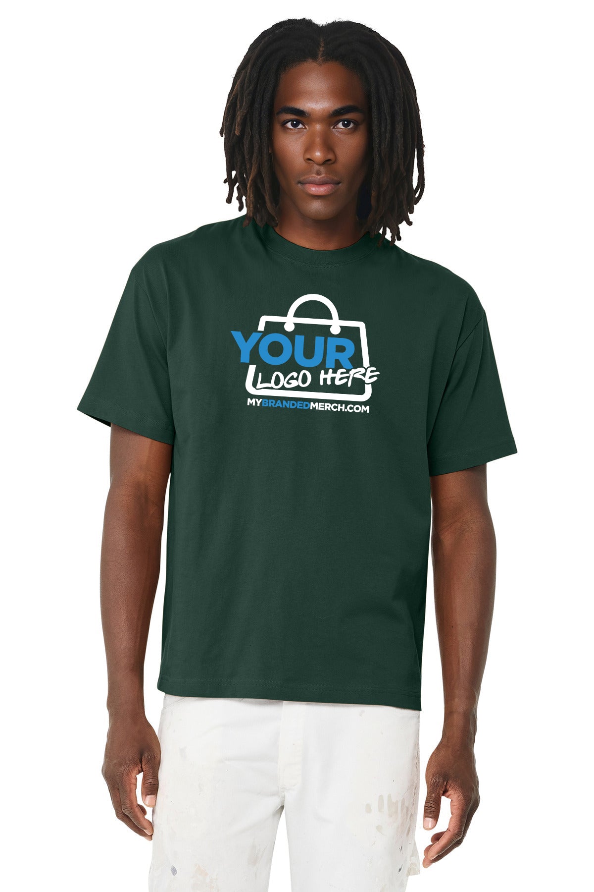 Custom logo BELLA+CANVAS® Unisex 6-Ounce Heavyweight Tee BC3010 decoration preview