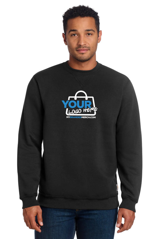 Custom logo Carhartt ® Midweight Crewneck Sweatshirt. CTK124 decoration preview