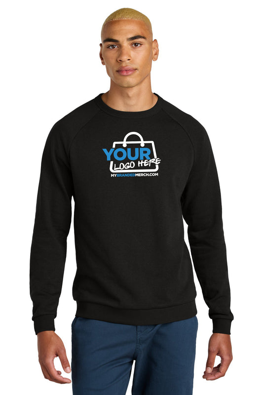 Custom logo District® Perfect Tri® Fleece Crewneck Sweatshirt DT1304 decoration preview