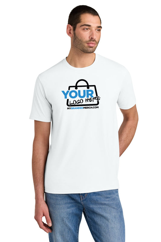 Custom logo District ® Perfect Tri®Tee. DM130 decoration preview