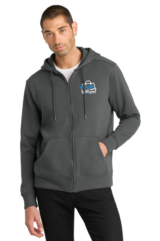 Custom logo District ® Perfect Weight ® Fleece Full-Zip Hoodie DT1103 decoration preview