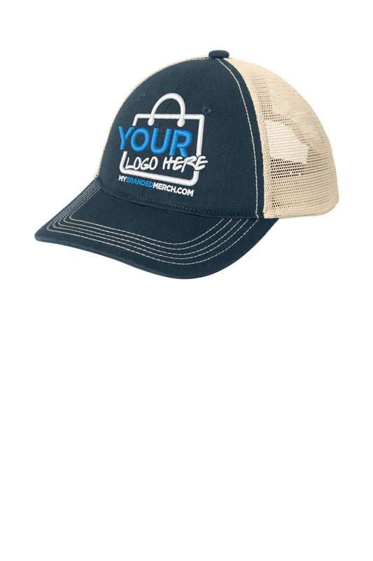 Custom logo District® Super Soft Mesh Back Cap. DT630 decoration preview
