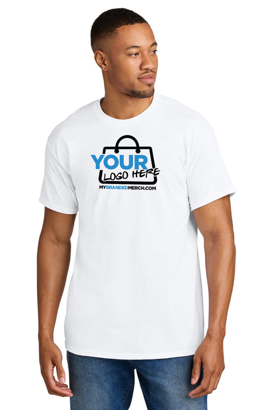 Custom logo Gildan DryBlend 50 Cotton/50 Poly T-Shirt. 8000 decoration preview