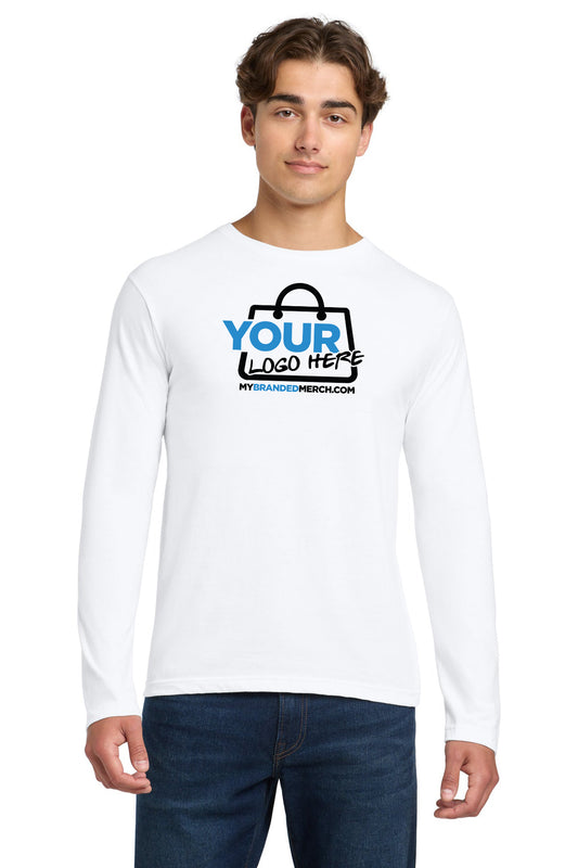 Custom logo Gildan Softstyle® Long Sleeve T-Shirt. 64400 decoration preview