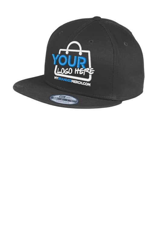 Custom logo New Era® - Flat Bill Snapback Cap. NE400 decoration preview