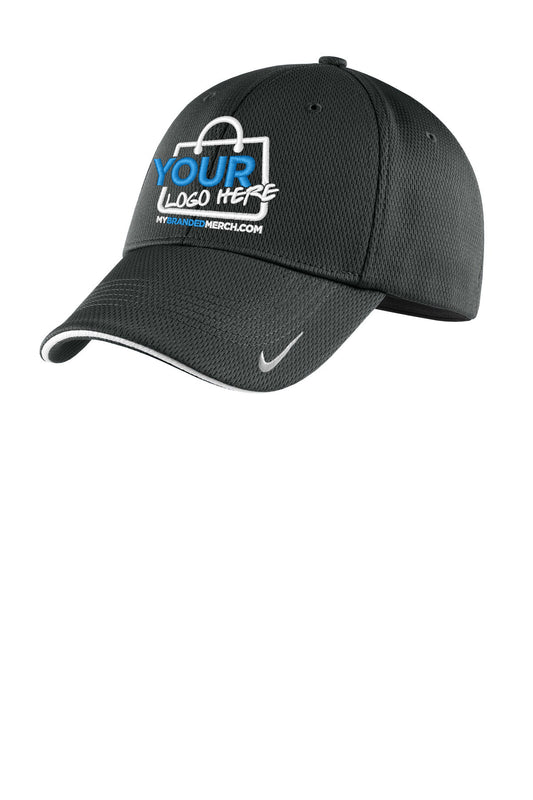 Custom logo Nike Dri-FIT Stretch Mesh Sandwich Bill Cap NKFD9718 decoration preview