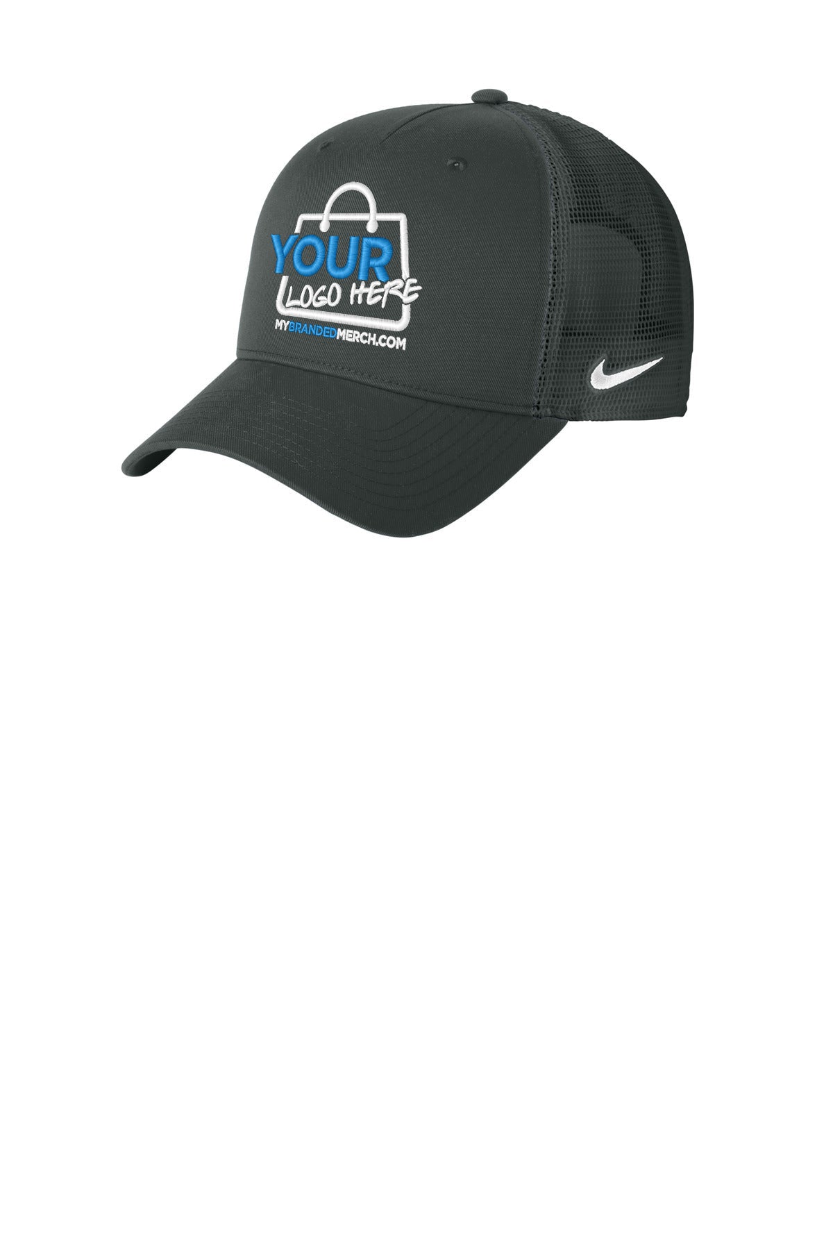 Custom logo Nike Snapback Mesh Trucker Cap NKFN9893 decoration preview