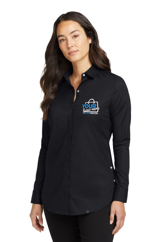 Custom logo OGIO ® Women's Commuter Woven Tunic. LOG1002 decoration preview